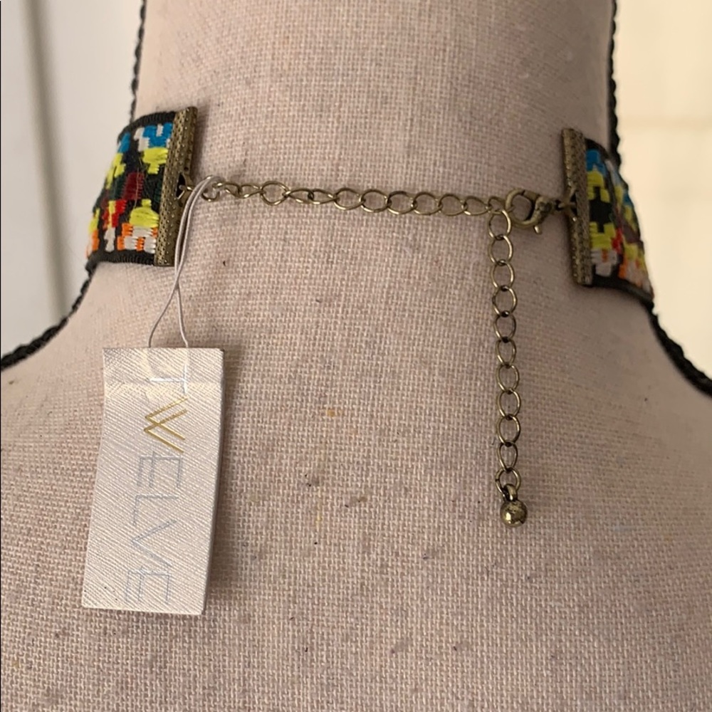 3/$10 NWT choker dangling coins cloth - Picture 4 of 6